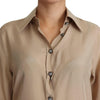 Dolce & Gabbana Elegant Beige Silk Shirt