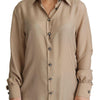 Dolce & Gabbana Elegant Beige Silk Shirt