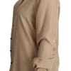 Dolce & Gabbana Elegant Beige Silk Shirt