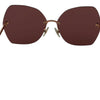 Dolce & Gabbana Chic Red 100% UV Protection Sunglasses