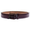 Dolce & Gabbana Elegant Purple Leather Belt