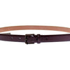 Dolce & Gabbana Elegant Purple Leather Belt