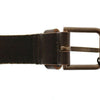 Dolce & Gabbana Elegant Leather-Cotton Fusion Men's Belt