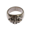 Nialaya Sterling Silver Rhodium Men's Statement Ring