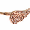 Nialaya Elegant Pink Gold CZ Crystal Ring