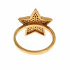 Nialaya Elegant Gold-Plated Sterling Silver Ring with CZ Crystals