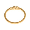 Nialaya Elegant Gold Plated Sterling Silver CZ Ring