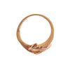 Nialaya Pink Gold Plated Silver CZ Crystal Ring