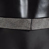 Dolce & Gabbana Black Silk Crystal Bow Waist Belt Elegance