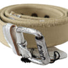 Costume National Elegant Beige Cotton Fashion Belt