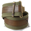 Ermanno Scervino Chic Army Green Rustic Belt