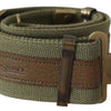 Ermanno Scervino Chic Army Green Rustic Belt