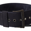 Ermanno Scervino Elegant Black Leather Classic Belt