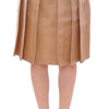 Andrea Incontri Elegant Silk Pleated Knee-Length Skirt