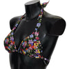 Dolce & Gabbana Chic Floral Printed Bikini Top