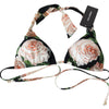 Dolce & Gabbana Elegant Floral Print Bikini Top