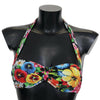 Dolce & Gabbana Floral Elegance High-End Bikini Top