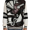 Dolce & Gabbana New York Jazz Sequined Silk Sweater