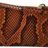 Dolce & Gabbana Elegant Python Patterned Leather Wristlet