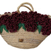 Dolce & Gabbana Chic Floral Straw Tote Elegance