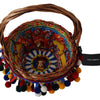 Dolce & Gabbana Multicolor Embellished Wicker Tote