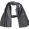 Missoni Elegant Gray Wool Scarf with Signature Stripes