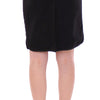 Corrado De Biase Elegant Black Wool-Cotton Blend Skirt