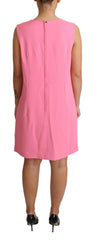 Dolce & Gabbana Elegant Pink Shift Knee Length Dress