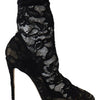 Dolce & Gabbana Black Lace Taormina Pumps Elegance Unleashed