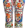 Dolce & Gabbana Majolica High Waist Cropped Trousers