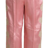 Dolce & Gabbana Silk Blend Satin Wide-Leg Pants in Pink