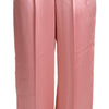 Dolce & Gabbana Silk Blend Satin Wide-Leg Pants in Pink