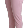 Dolce & Gabbana Elegant Pink High-Waisted Wool Trousers