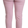 Dolce & Gabbana Elegant Pink High-Waisted Wool Trousers