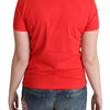 Moschino Chic Red Cotton Tee with Playful Print