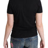 Moschino Chic Black Cotton Round Neck Tee