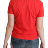 Moschino Chic Red Graphic Cotton Tee