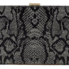 Dolce & Gabbana Gray Resin Dolce Box Clutch with Gold Details