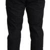 Dolce & Gabbana Elegant Black Stretch Cotton Trousers