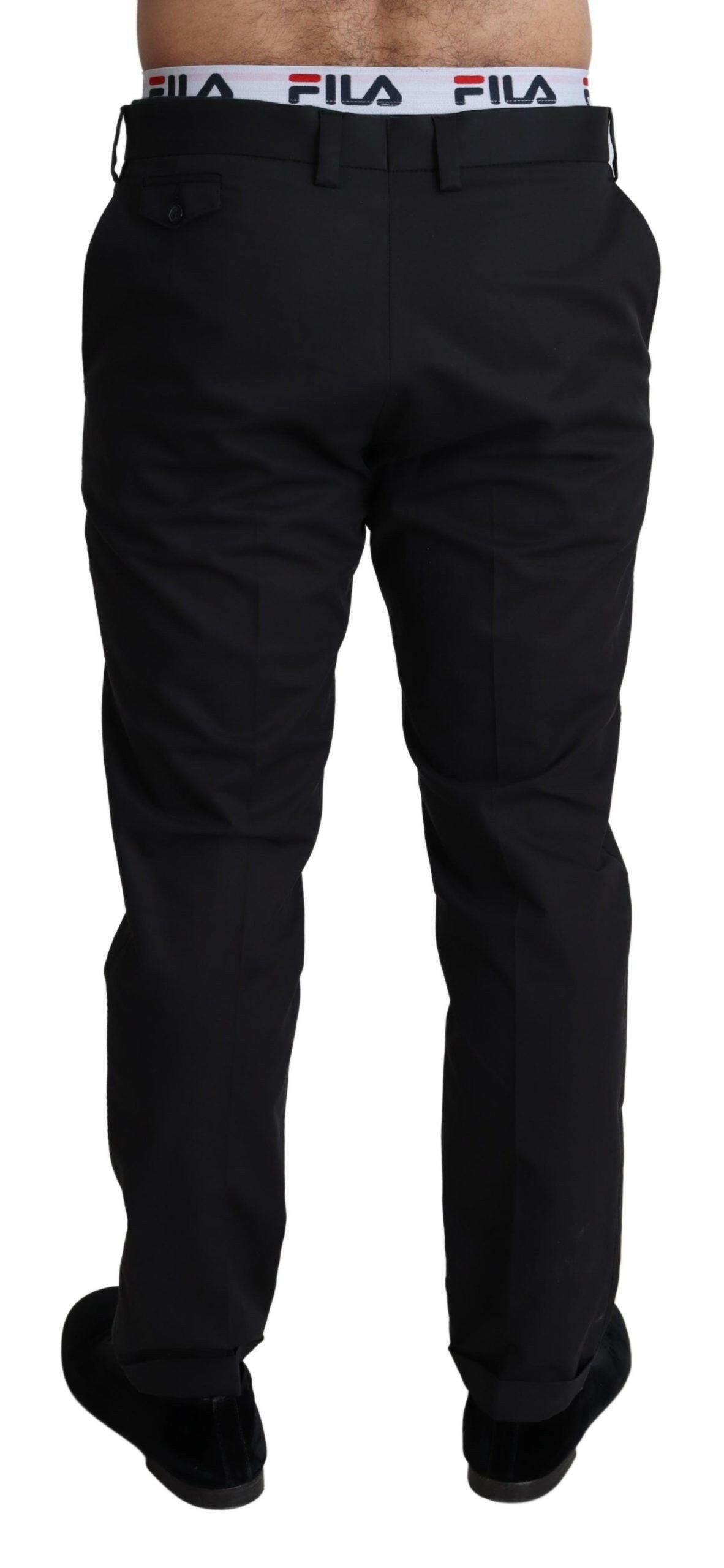 Dolce & Gabbana Elegant Black Stretch Cotton Trousers