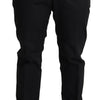 Dolce & Gabbana Elegant Black Stretch Cotton Trousers