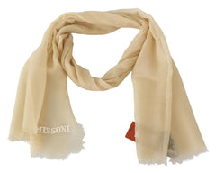 Elegant Cashmere Scarf in Beige