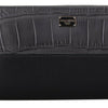 Dolce & Gabbana Elegant Textured Leather Zip-Around Wallet