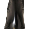 Dolce & Gabbana Elegant Black Ankle Wingtip Oxford Boots