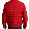 Dolce & Gabbana Red and Gold Bomber Designer Jacket