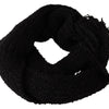 Dolce & Gabbana Elegant Black Wool-Blend Designer Scarf