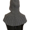 Dolce & Gabbana Elegant Cashmere Hood Scarf in Gray