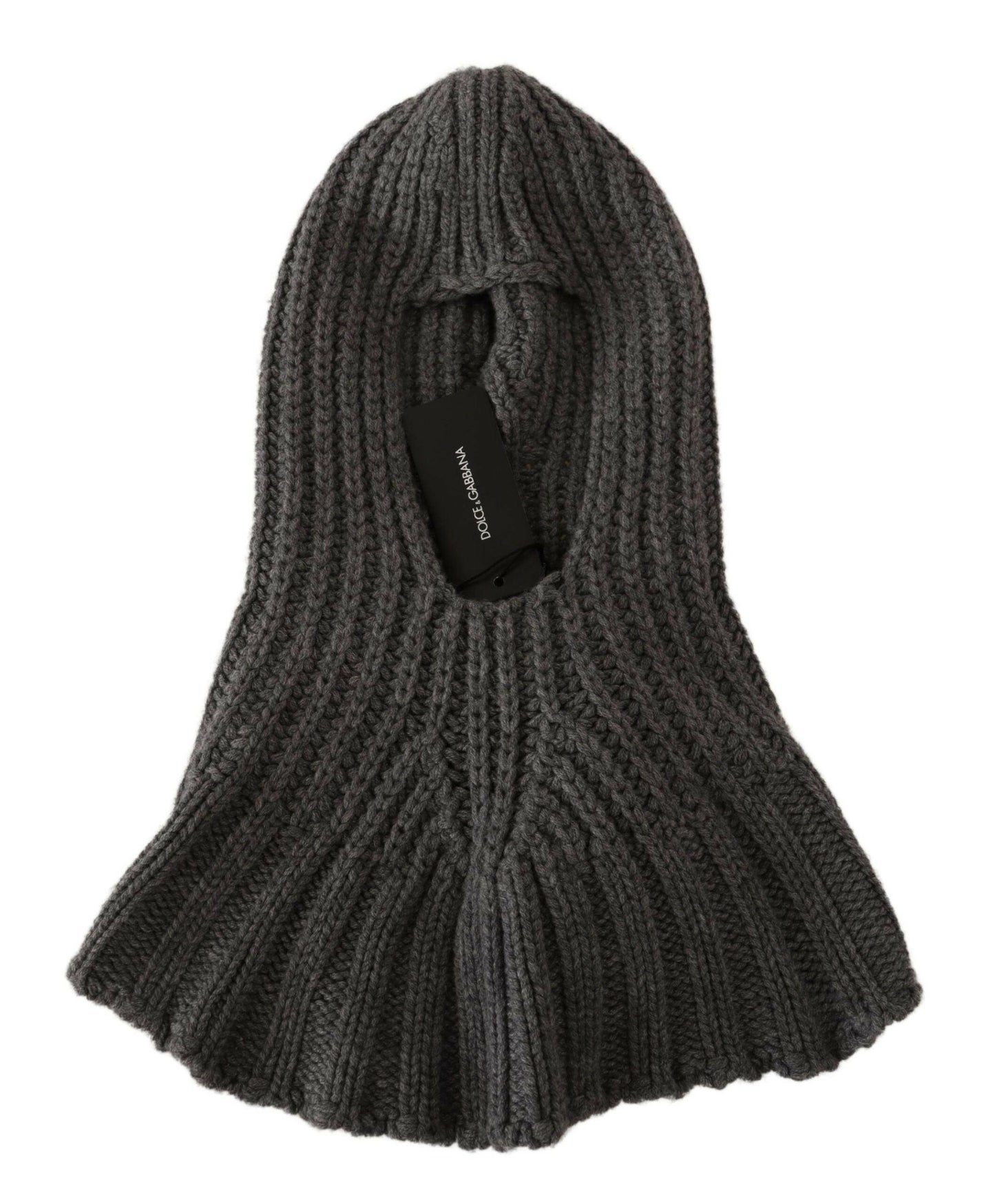 Dolce & Gabbana Elegant Cashmere Hood Scarf in Gray