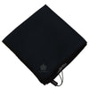 Dolce & Gabbana Elegant Silk Black Pocket Square Handkerchief