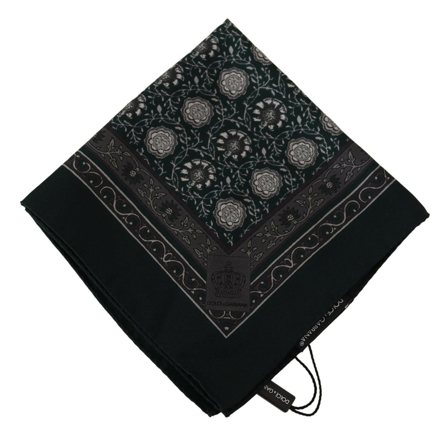 Dolce & Gabbana Exquisite Silk Pocket Square Handkerchief